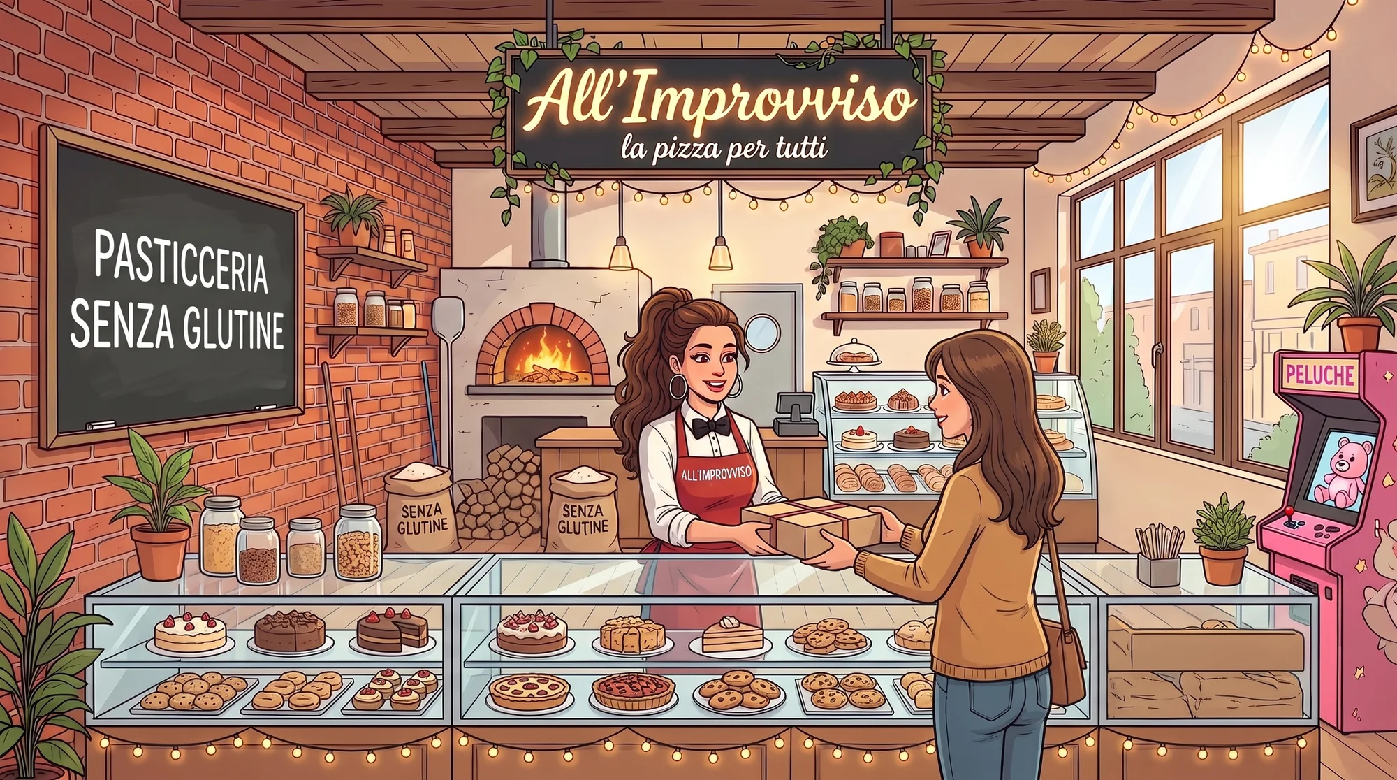 La pasticceria senza glutine di All'Improvviso a Livorno, con dolci, torte e pasticcini